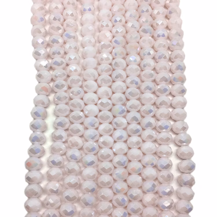 Abacus 6x4 mm ljusrosa