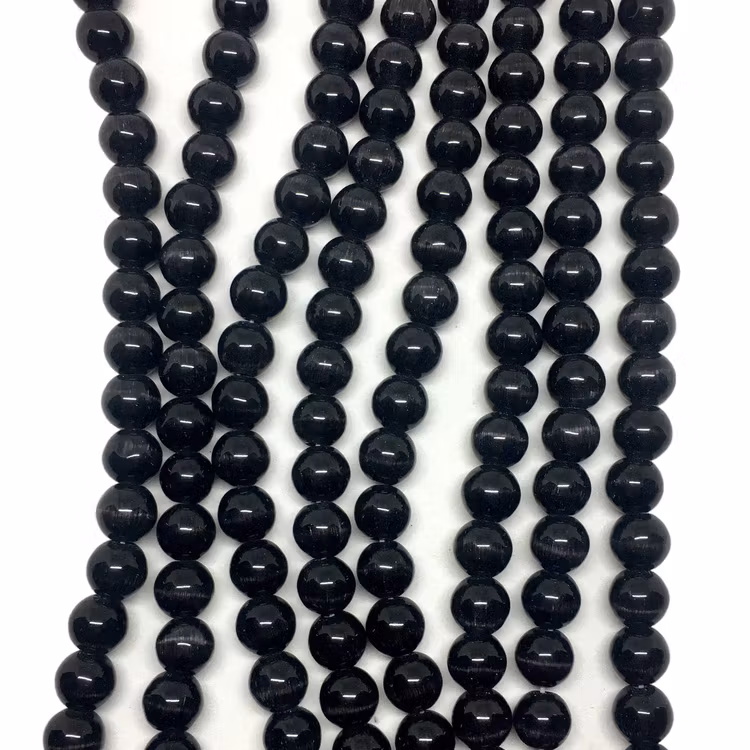 Cat eye 8 mm svarta
