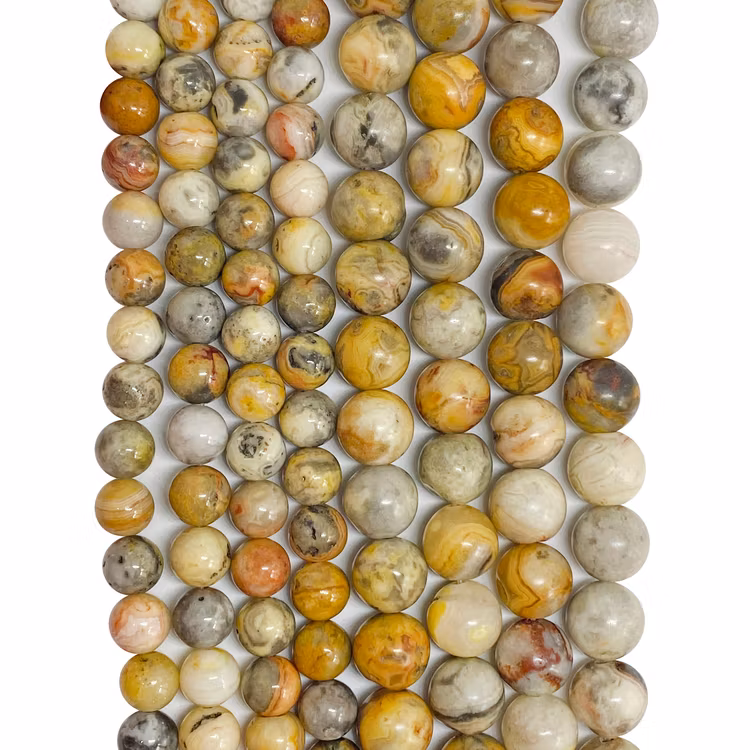 Crazy agater 6-8 mm natur