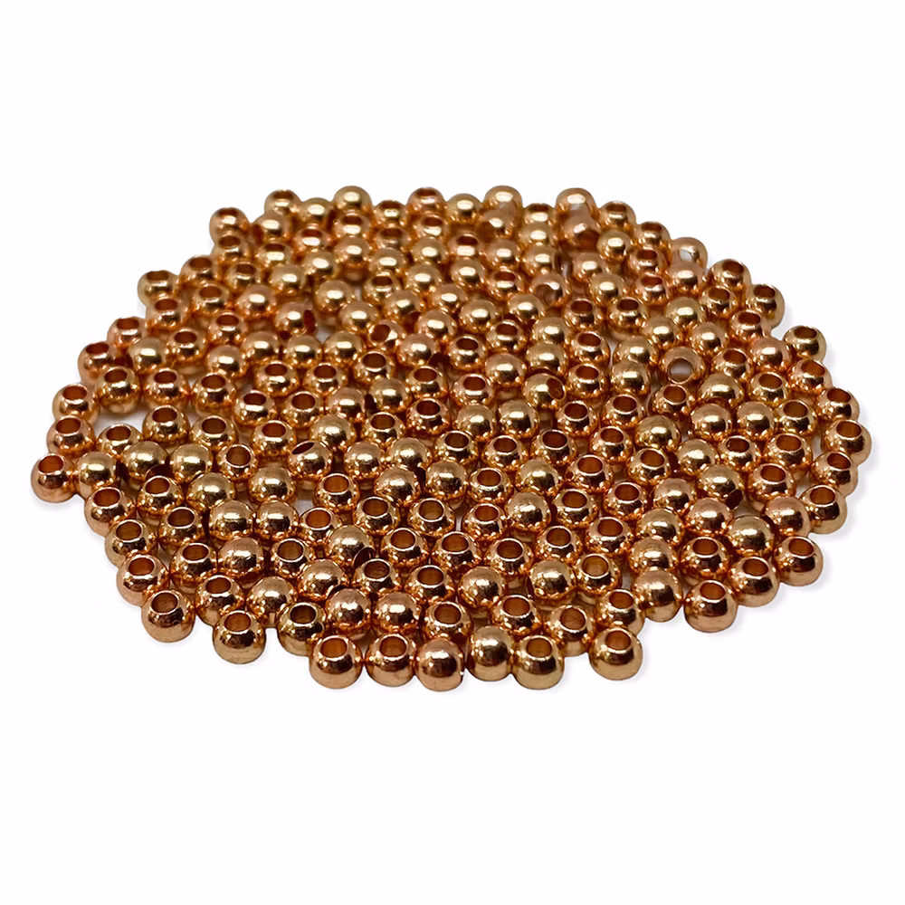 Metallpärlor 3 mm rosé