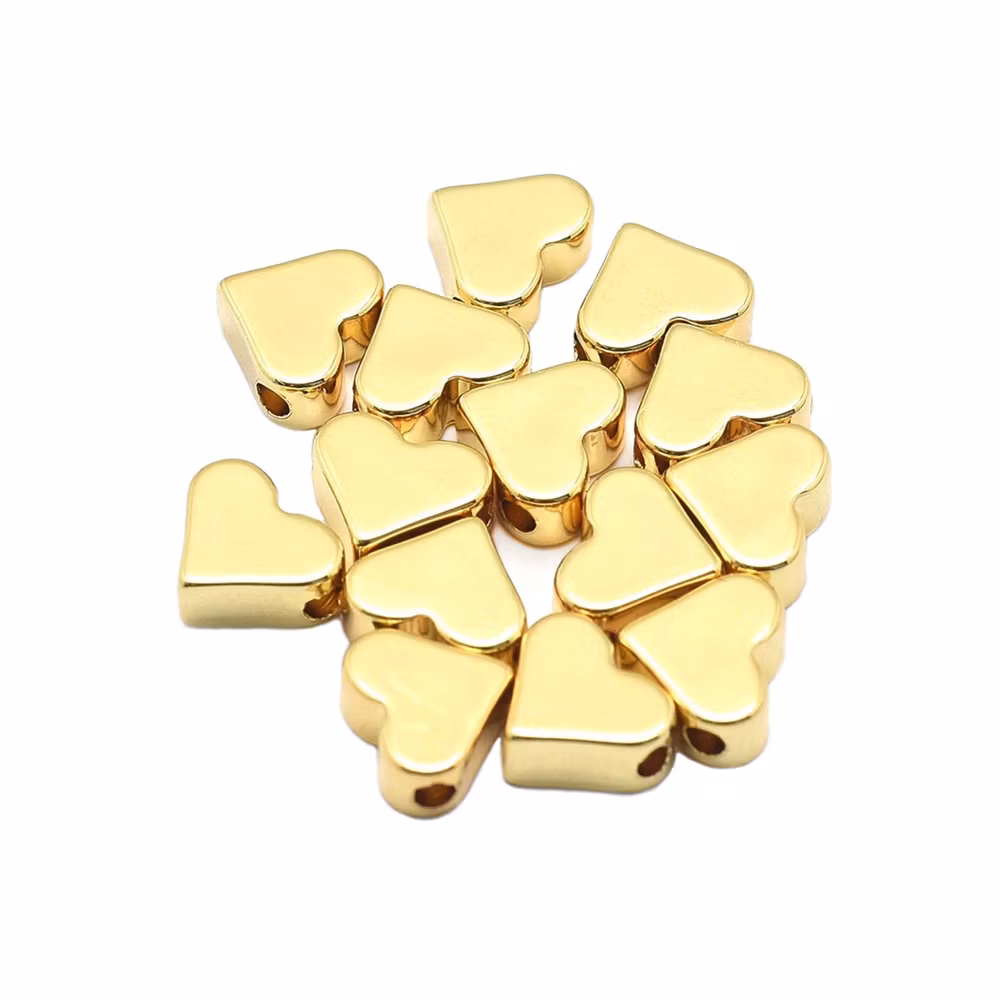 Hjärtpärlor guld