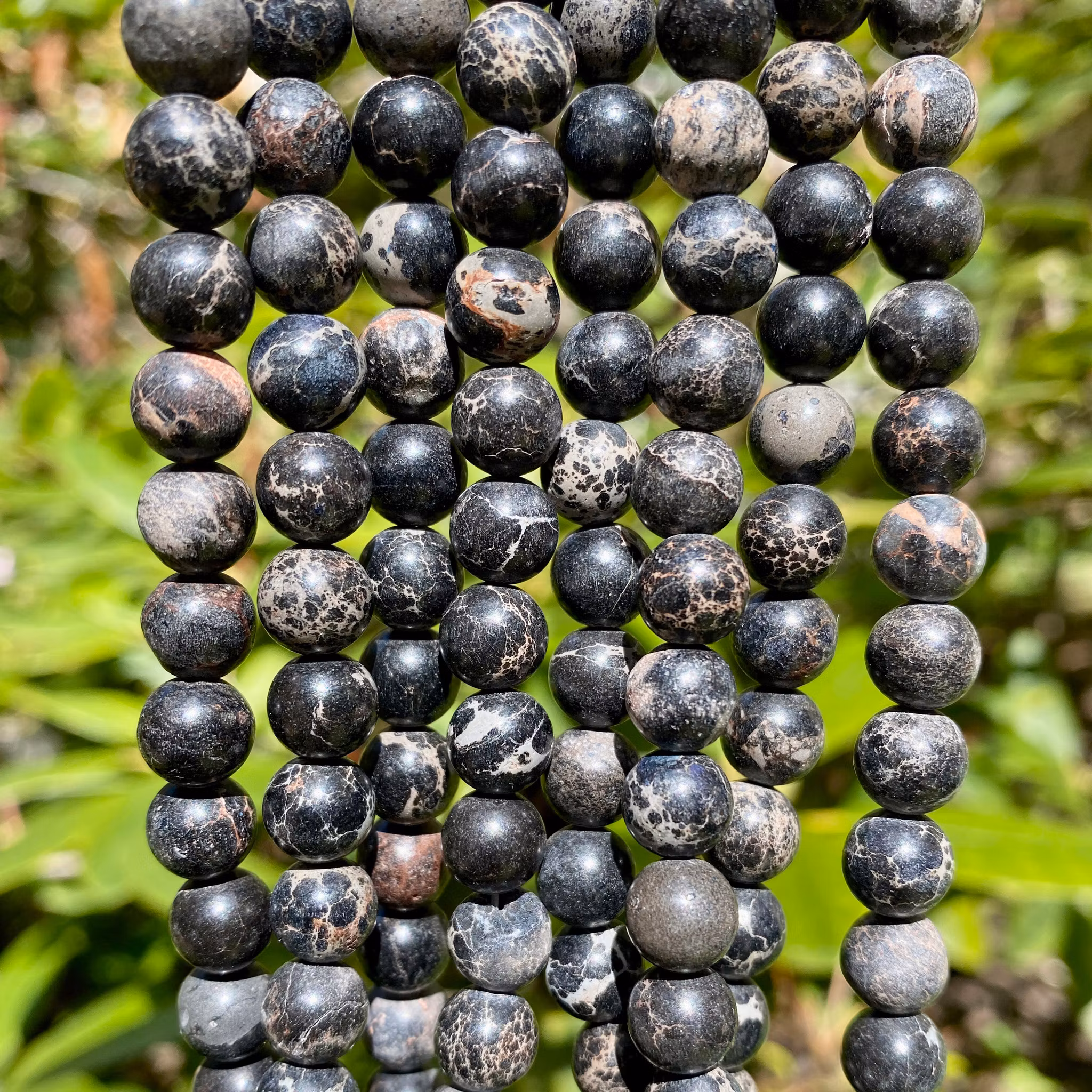 Jaspis imperial 8 mm midnight black