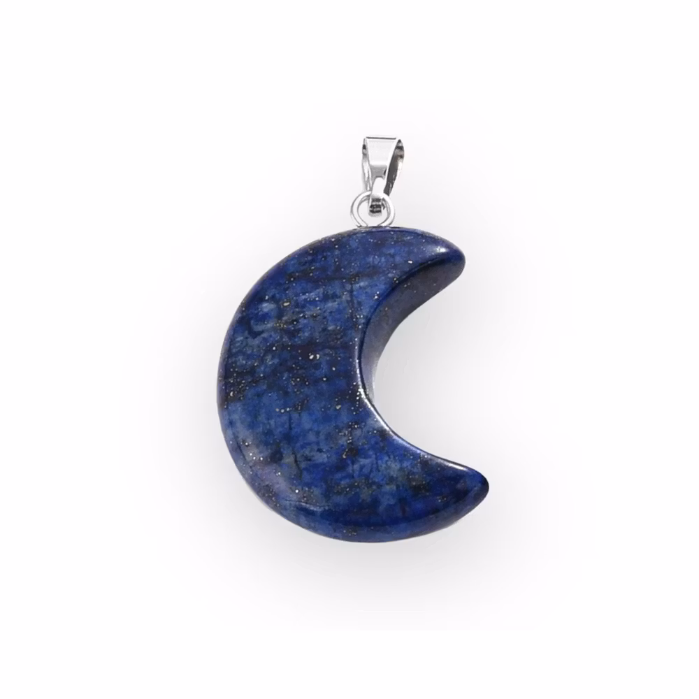 Smyckestillverkning - Stenberlock måne lapis lazuli