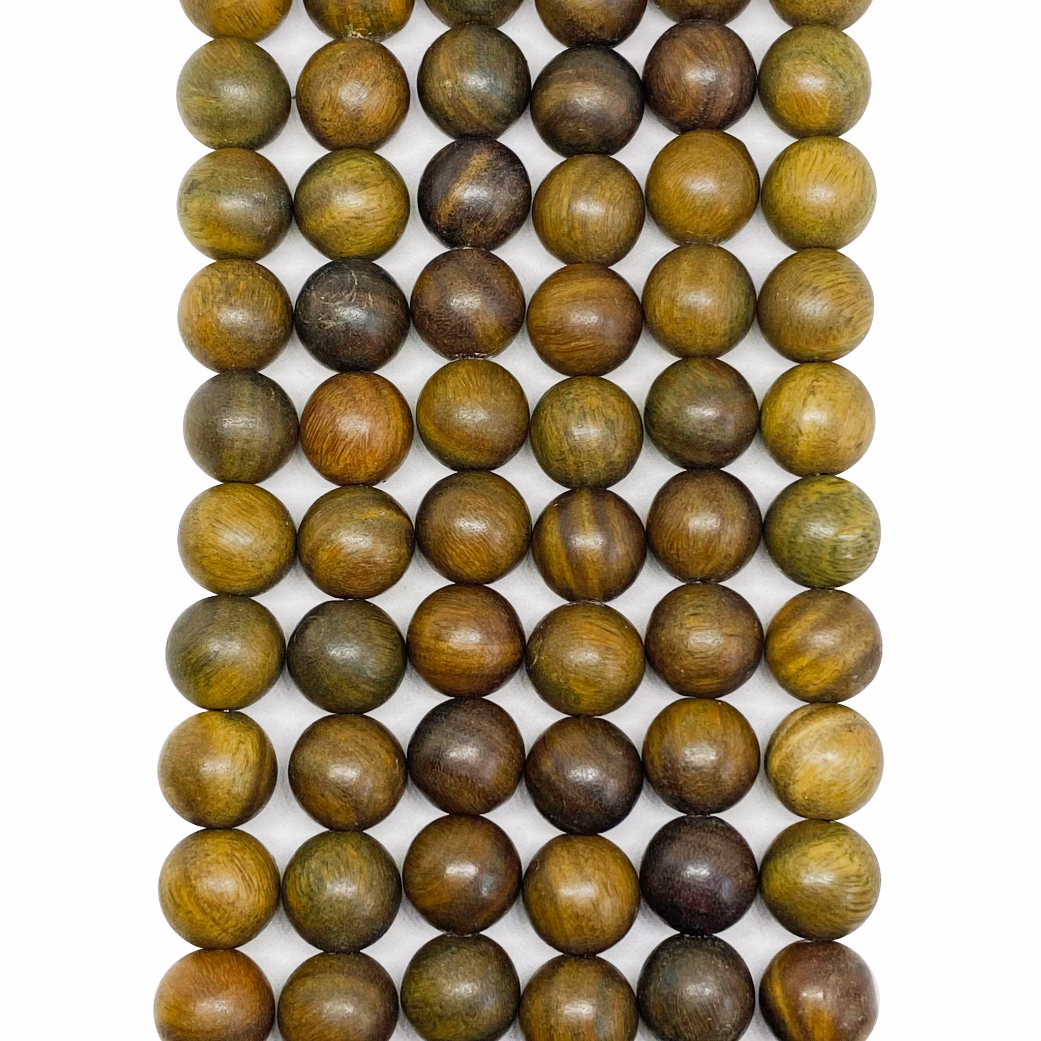 Sandelträpärlor 10 mm olive