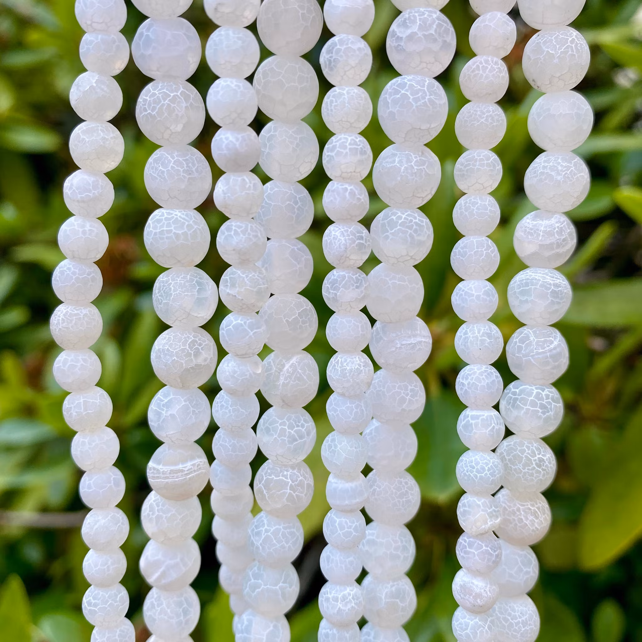 Perline Di Diaspro Leopardato Per Gioielli Fai Da Te – 4-12 Mm, Filone 40 Cm, Pietre Naturali