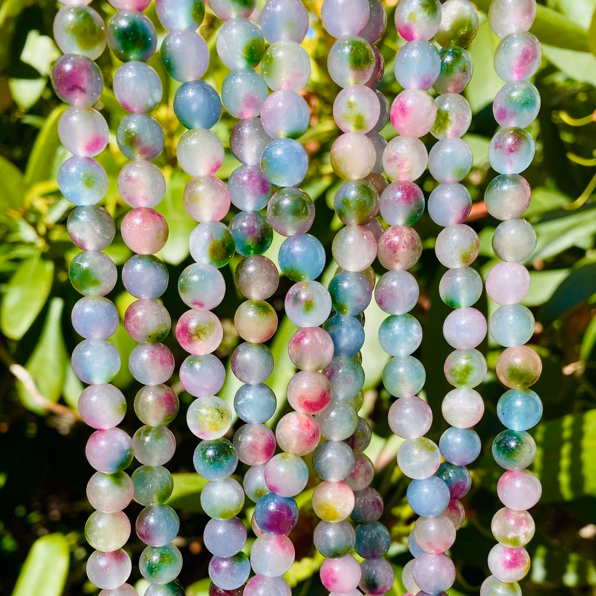 Jade 8 mm water lily