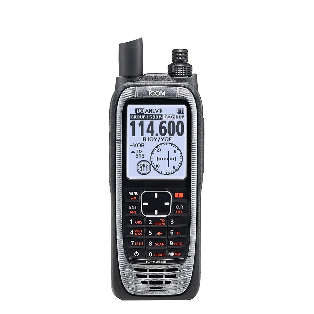Icom IC-A25NE Bärbar Flygradio VHF, 6W, NAV+COM