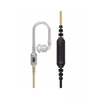 Motorola R7 1- Wire IMPRES™ Surveillance Kit, In Line Mic/PTT, Xtra Loud Translucent Tube Speaker System, TIA Compliance