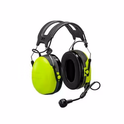 3M™ PELTOR™ Headset CH-3 FLX2 with Built-In PTT, Headband, Yellow (Cable must be ordered separately.)