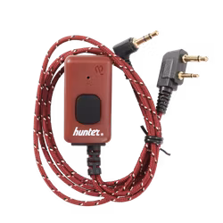 Hunter Miniheadset OS-04 (3.5mm kontakt, röd tygkabel)