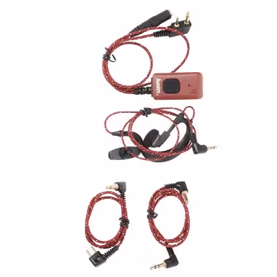 Hunter Miniheadset OS-Multi (röd tygkabel)