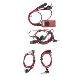 Hunter Miniheadset OS-Multi (röd tygkabel)