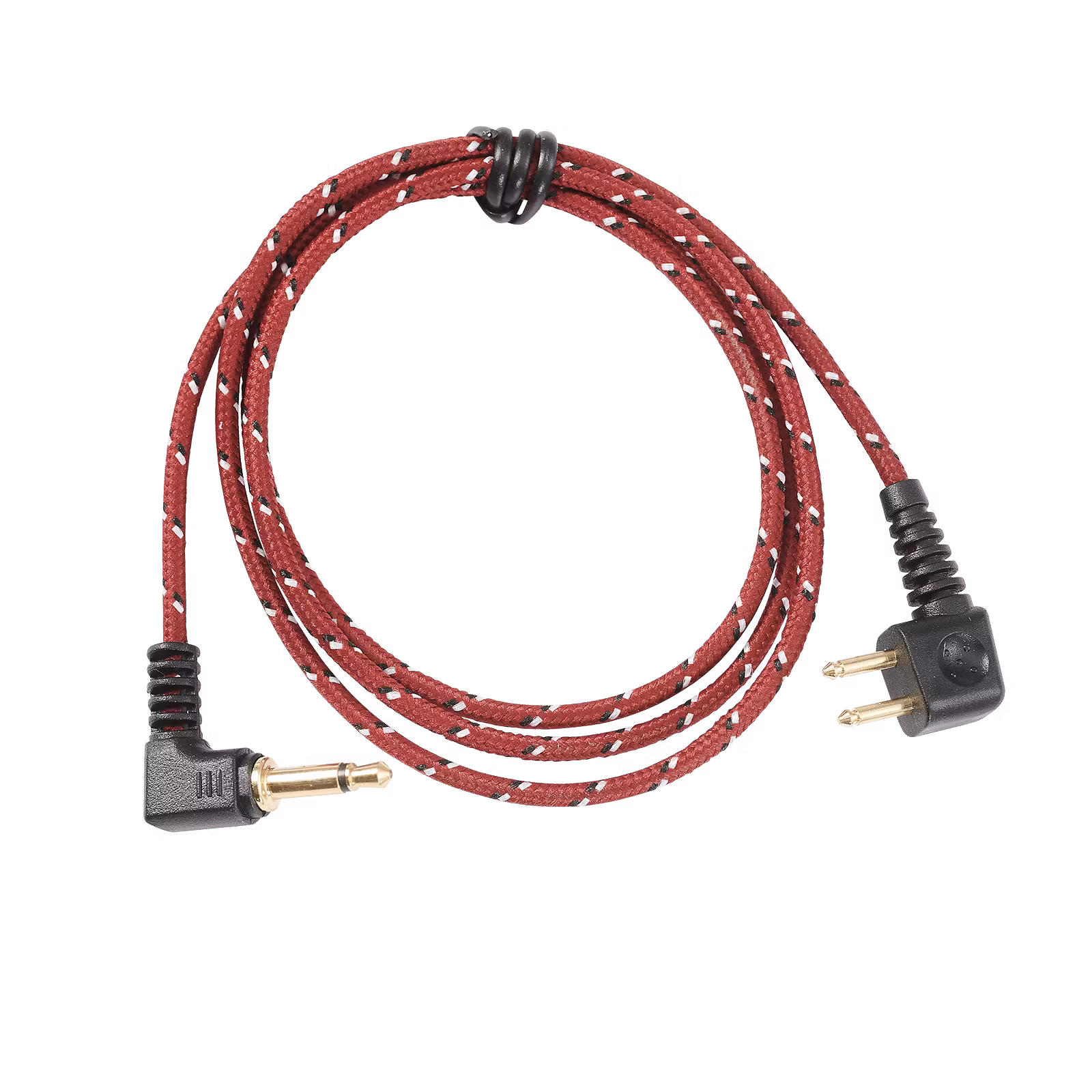 Hunter Audiokabel AC35P (3.5mm-Peltorkontakt, röd tygkabel)