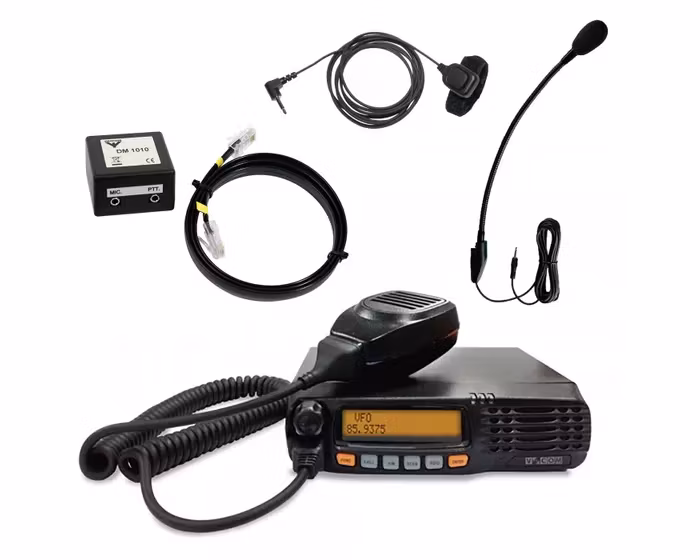 V-com M80 radio + handsfree kit
