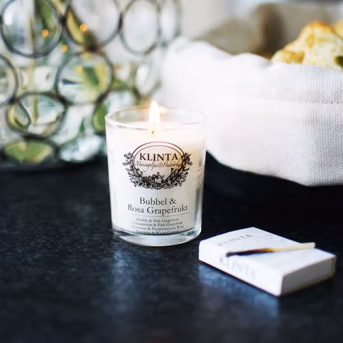 Klinta Doftljus - Bubbel & Rosa Grapefrukt 18h