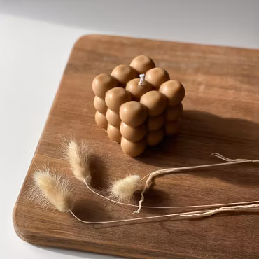 Bubble Candle - Brun