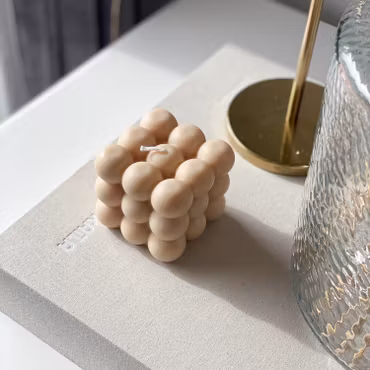 Bubble Candle - Beige