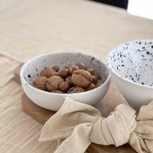 Skål Togo - Vit/Svart