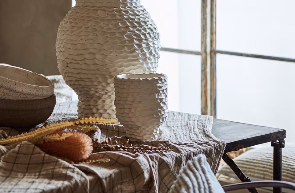 Kruka/Vas Cream - Elfenbensvit