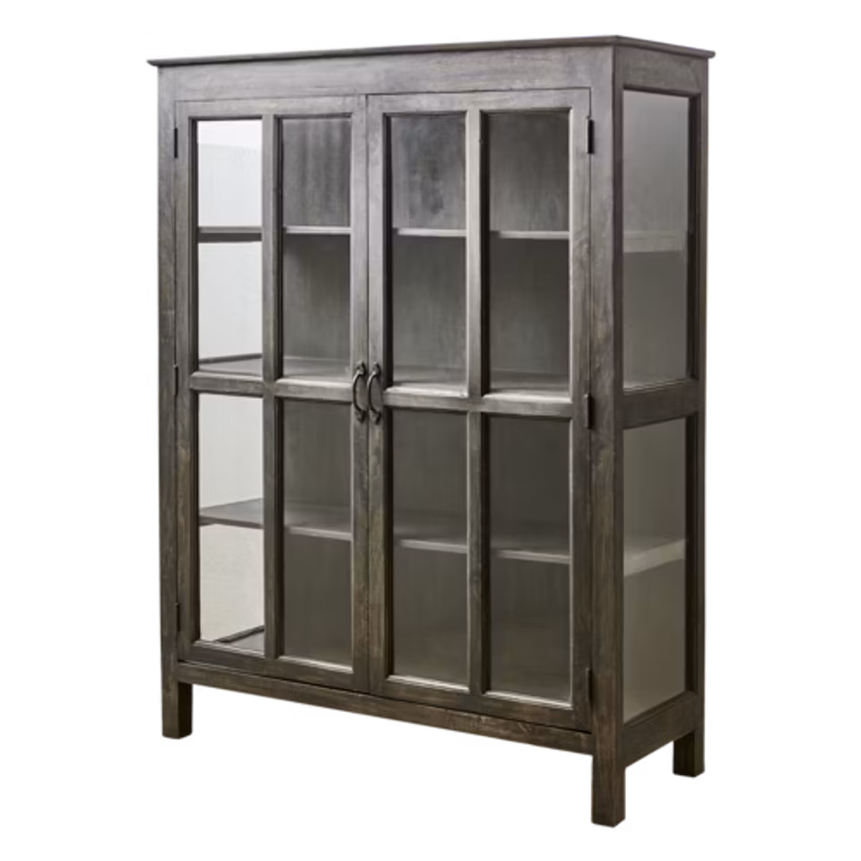 TRIBAL Vitrinskåp, Svart