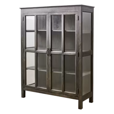 TRIBAL Vitrinskåp, Svart