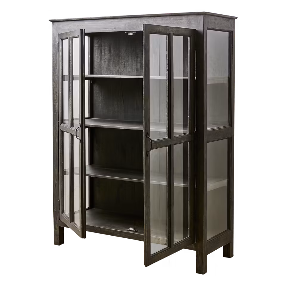 TRIBAL Vitrinskåp, Svart