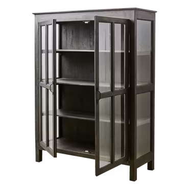 TRIBAL Vitrinskåp, Svart