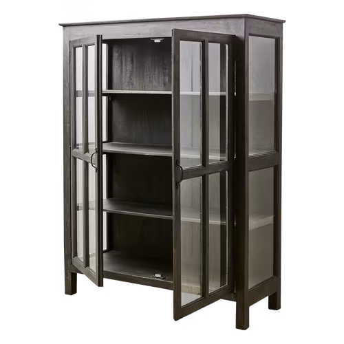 TRIBAL Vitrinskåp, Svart