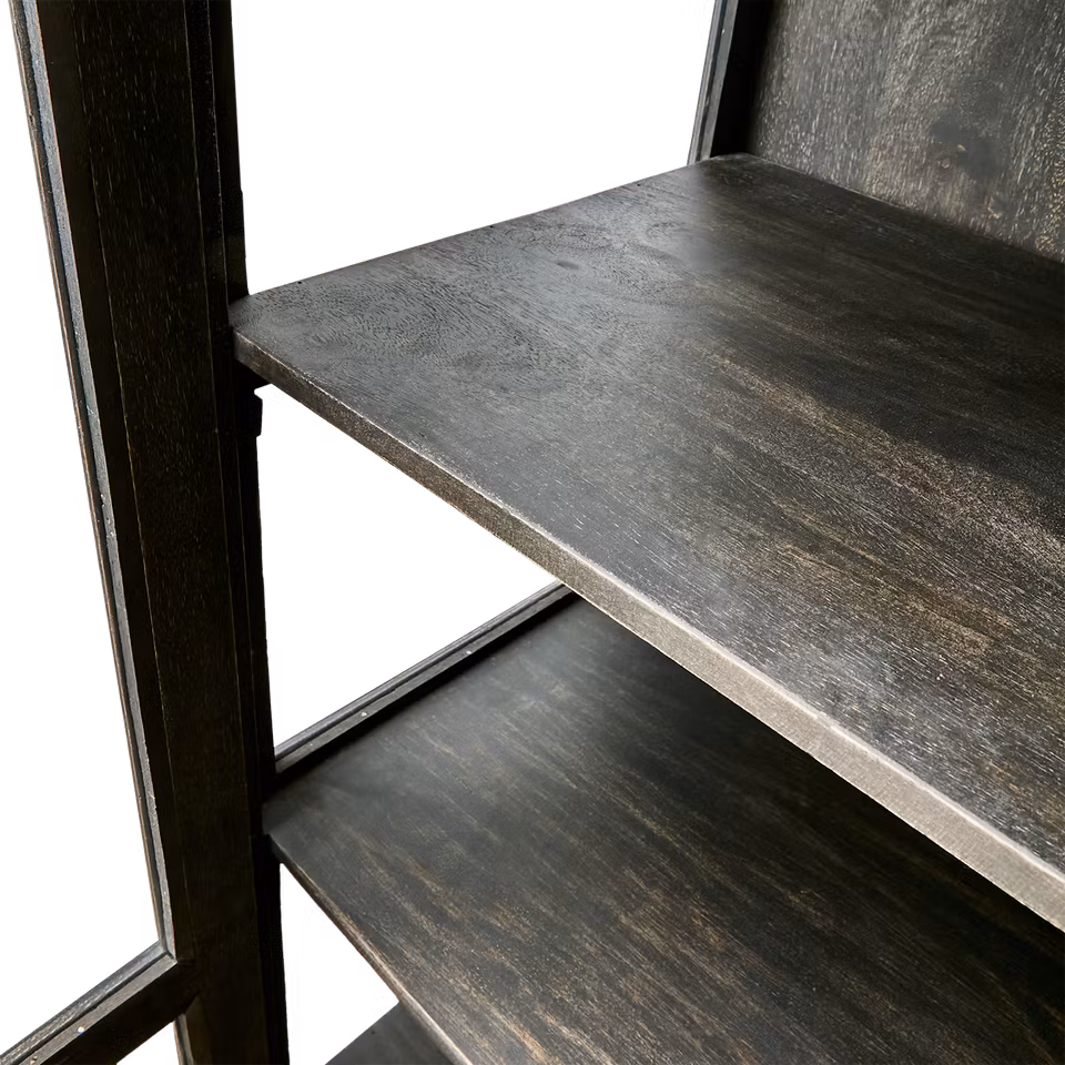 TRIBAL Vitrinskåp, Svart