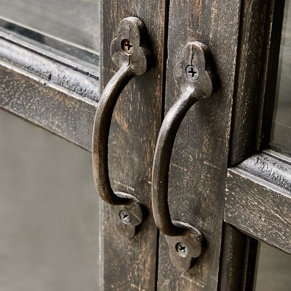 TRIBAL Vitrinskåp, Svart