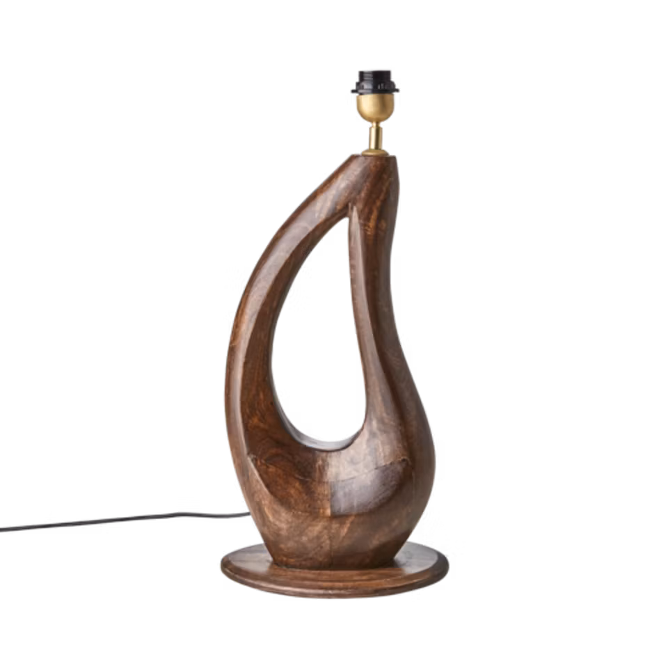 PORTLAND Lampfot, Brun av mangoträ