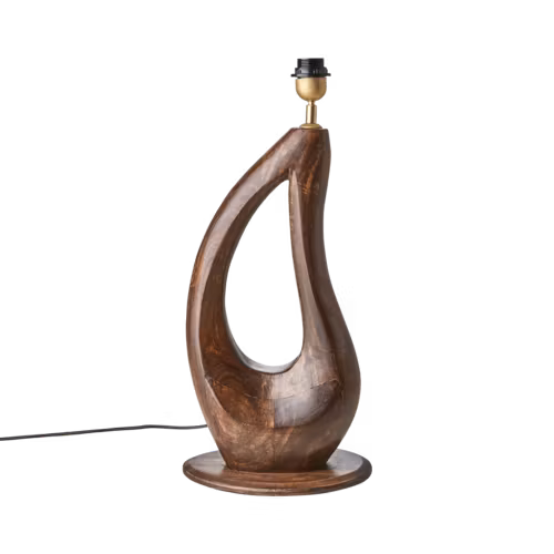 PORTLAND Lampfot, Brun av mangoträ