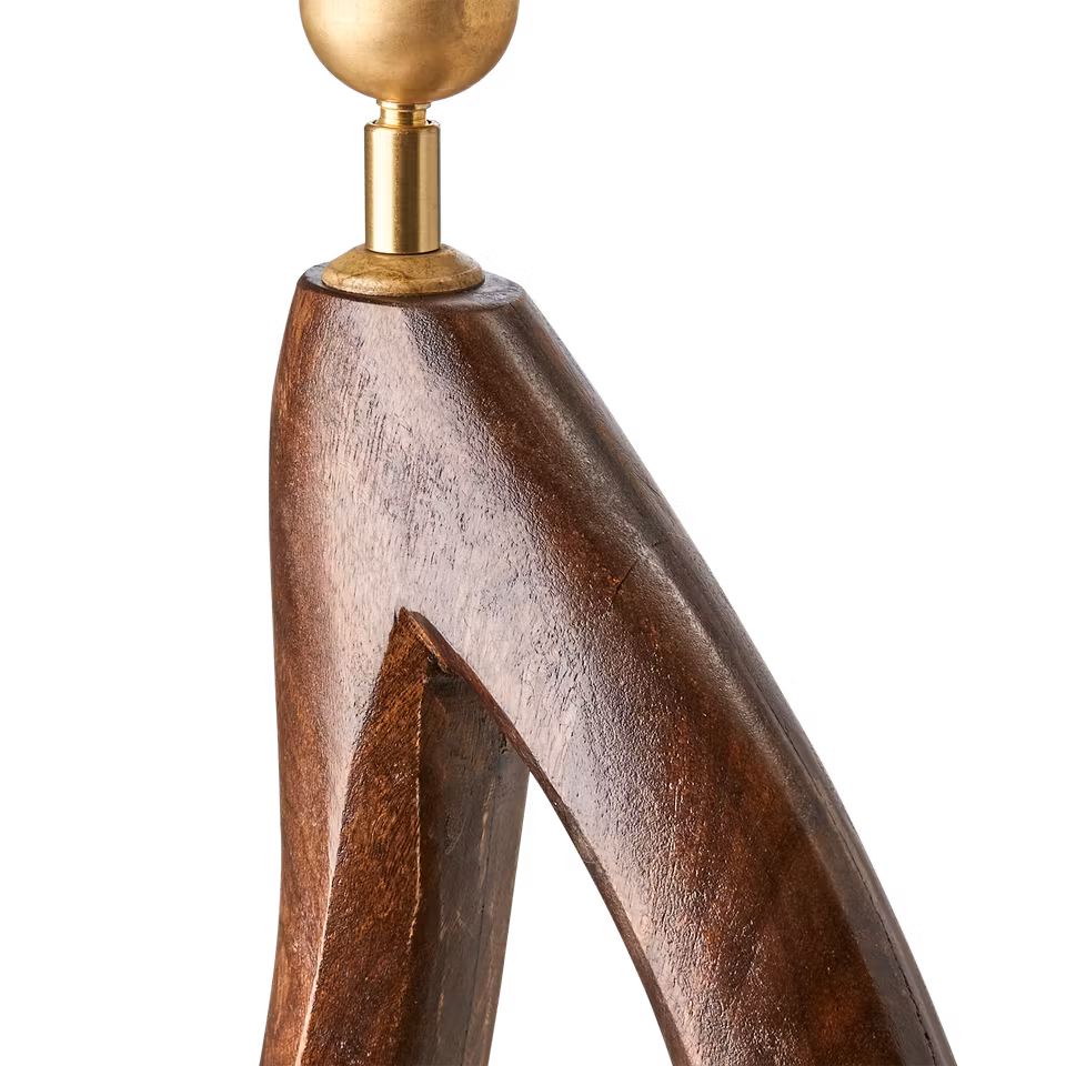 PORTLAND Lampfot, Brun av mangoträ