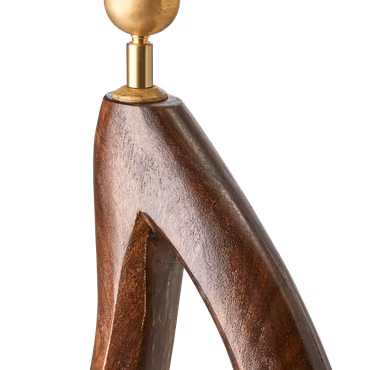 PORTLAND Lampfot, Brun av mangoträ