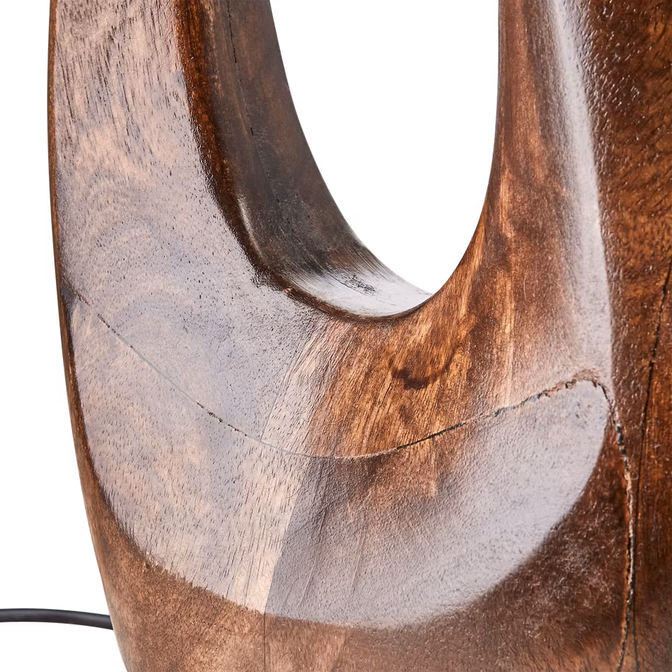 PORTLAND Lampfot, Brun av mangoträ