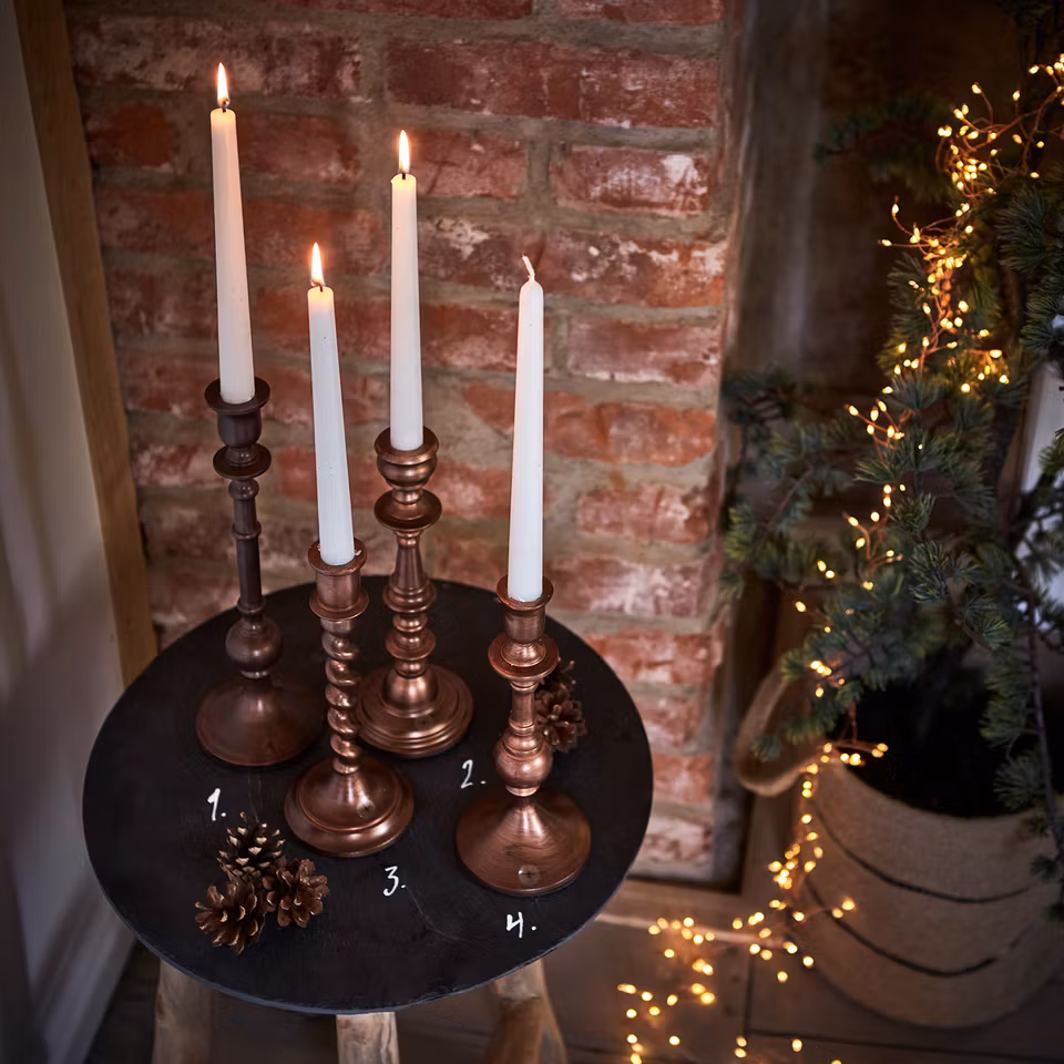 MINSK Ljusstake L, Kopparfärgad