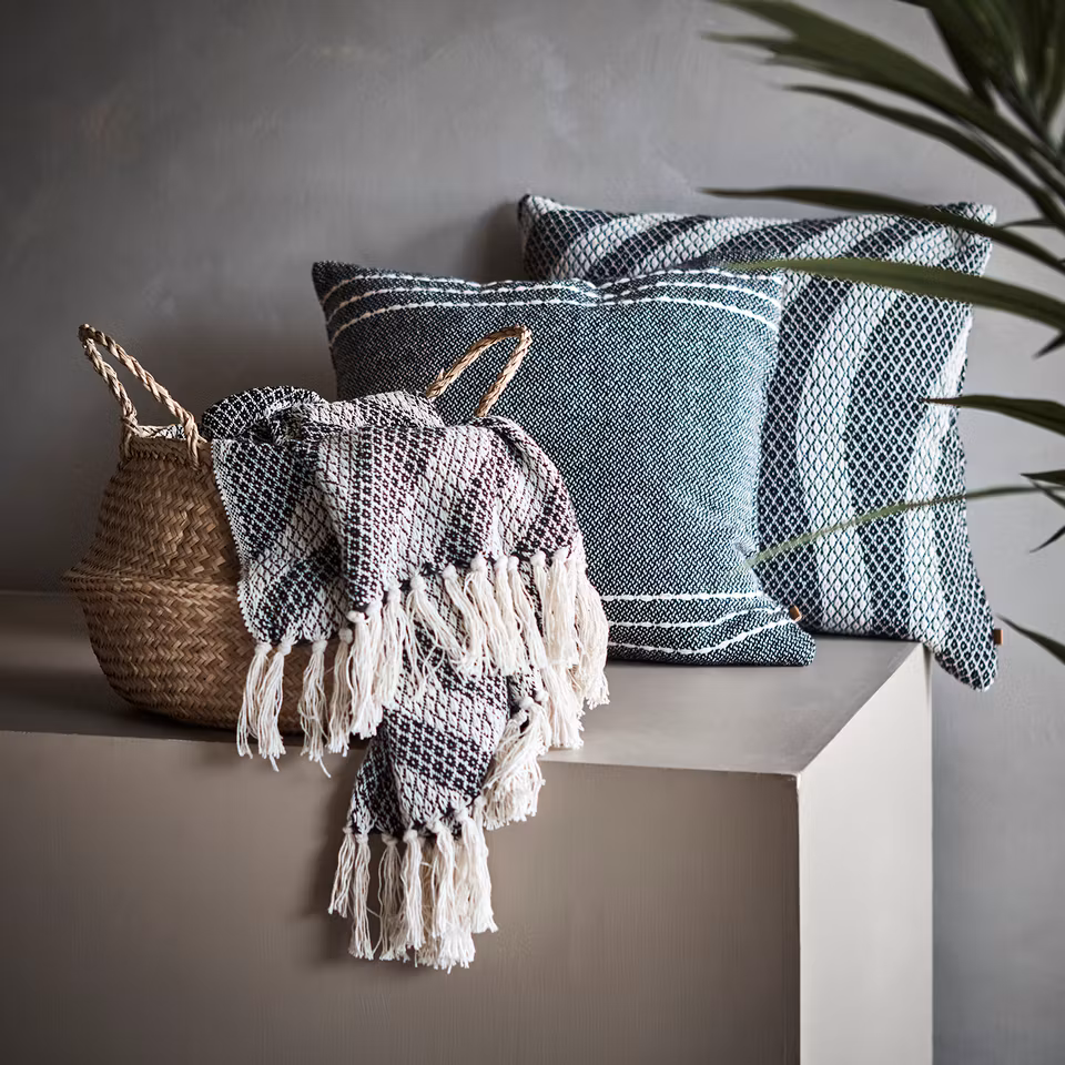 ANNA Filt, Svart/vit