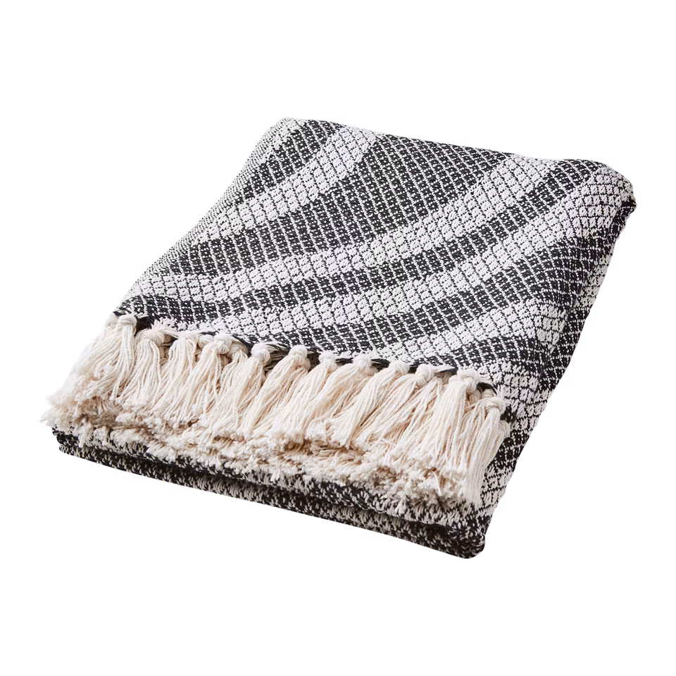 ANNA Filt, Svart/vit