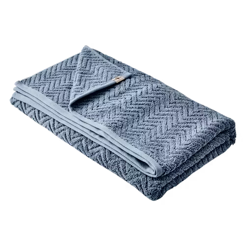 ARILD Handduk, Blå/grå