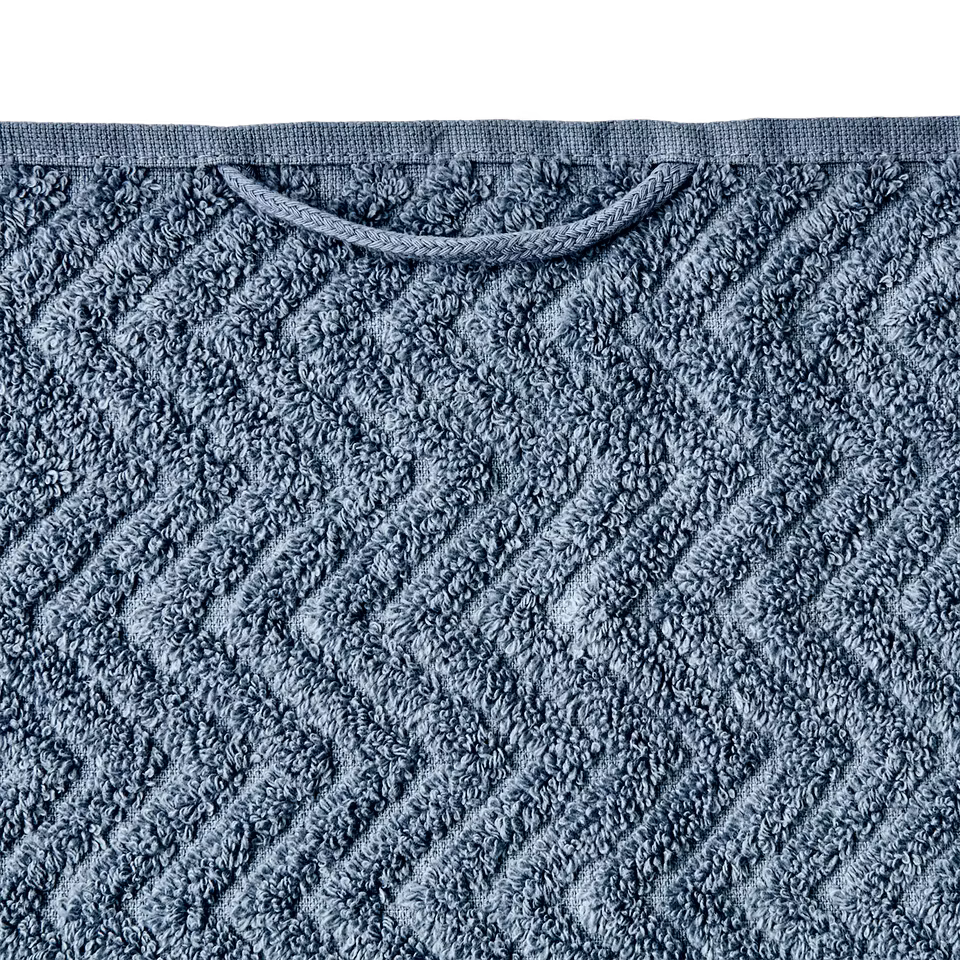 ARILD Handduk, Blå/grå