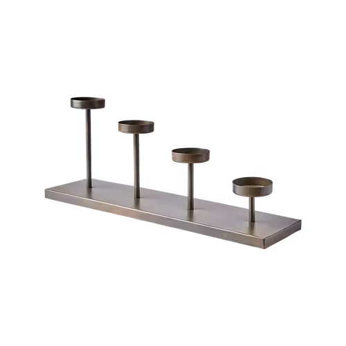 THOMAS Ljusstake, Natur/svart