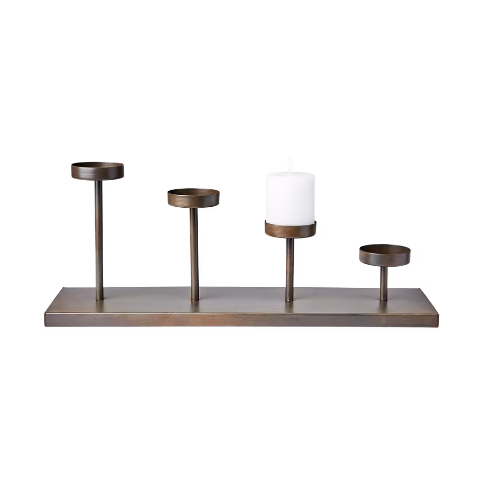 THOMAS Ljusstake, Natur/svart