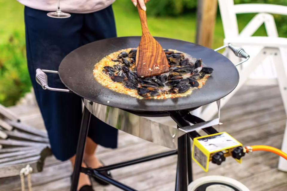 HÄLLMARK STEKHÄLL KOMPLETT SET 58 MED GASOLBRÄNNARE