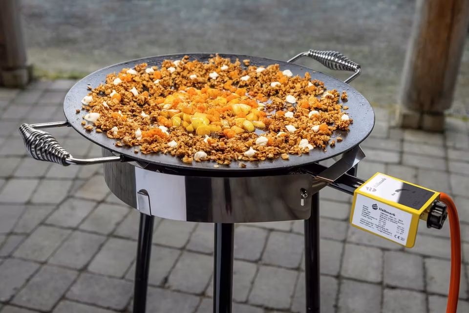 HÄLLMARK STEKHÄLL KOMPLETT SET 48 MED GASOLBRÄNNARE