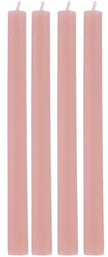 Ljus Rustic Rosa 4-Pack