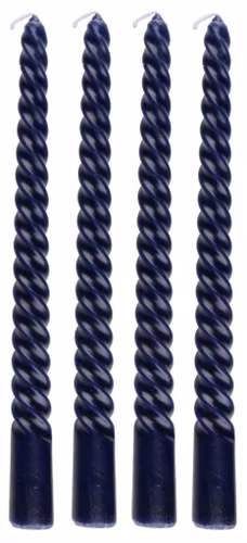 Ljus Twisted Mörkblå 4-Pack