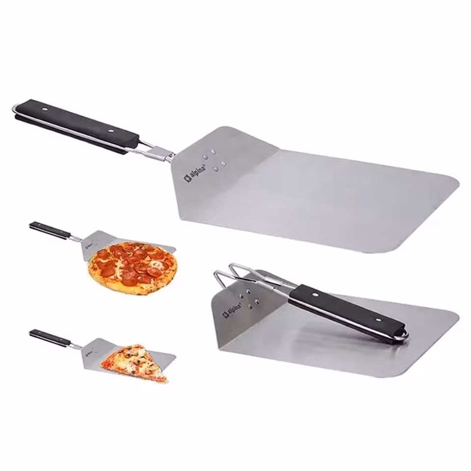 PIZZASPADE VIKBAR I RORTFRITT STÅL 25 X 53 CM