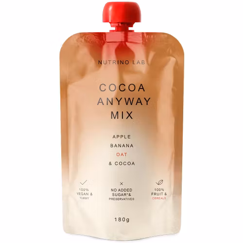 NUTRINOLAB Cocoa Anyway MIX – Äpple Banan Havre & Cacao 180g