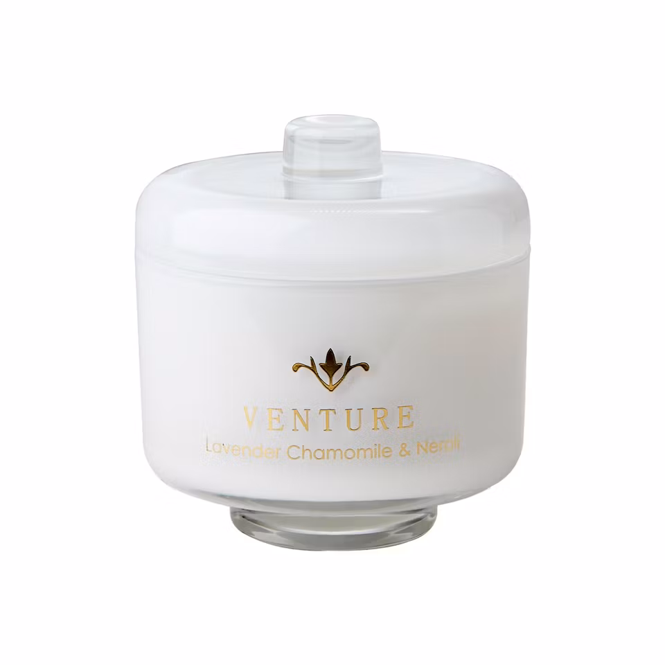 VENTURE Doftljus Lavender, chamomile & neroli, Vit