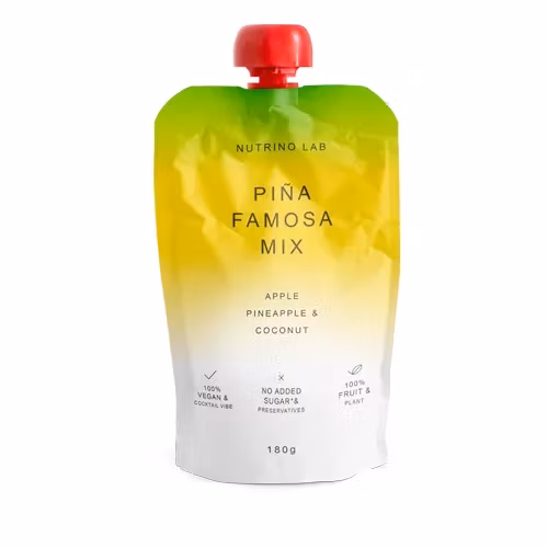 NUTRINOLAB Piña Famosa Mix Frukt Snack Äpple, Ananas och Kokos